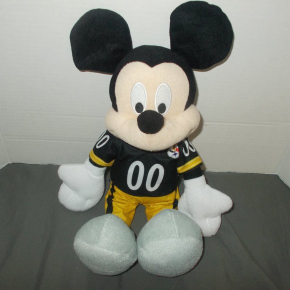Disney/NFL Steelers Mickey Mouse Plush Animal - Picture 1 of 6